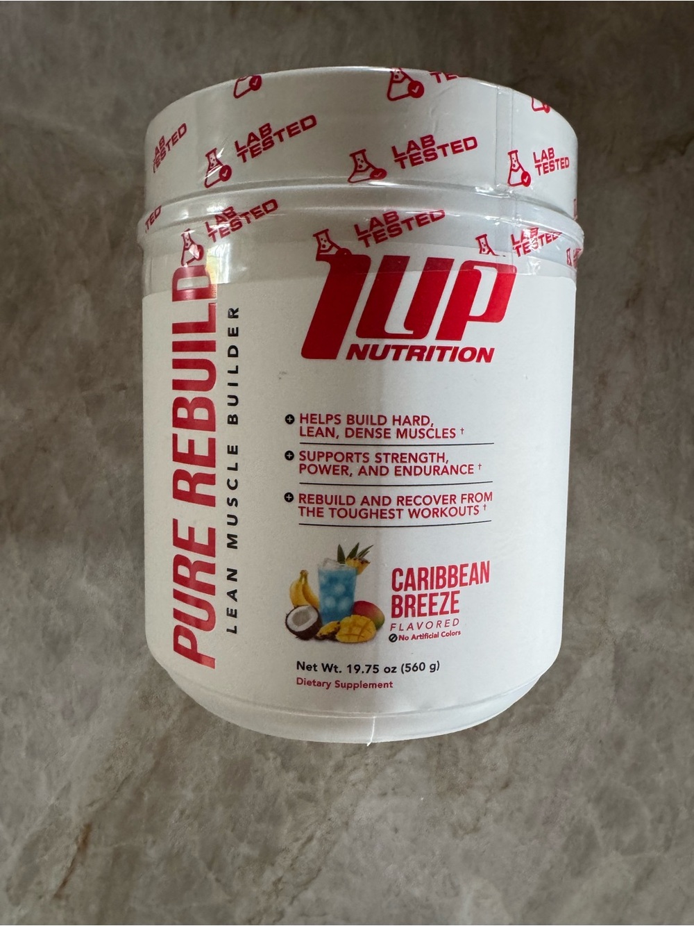 Pure Rebuild Lean Muscle Builder - Caribbean Breeze (White/Red)